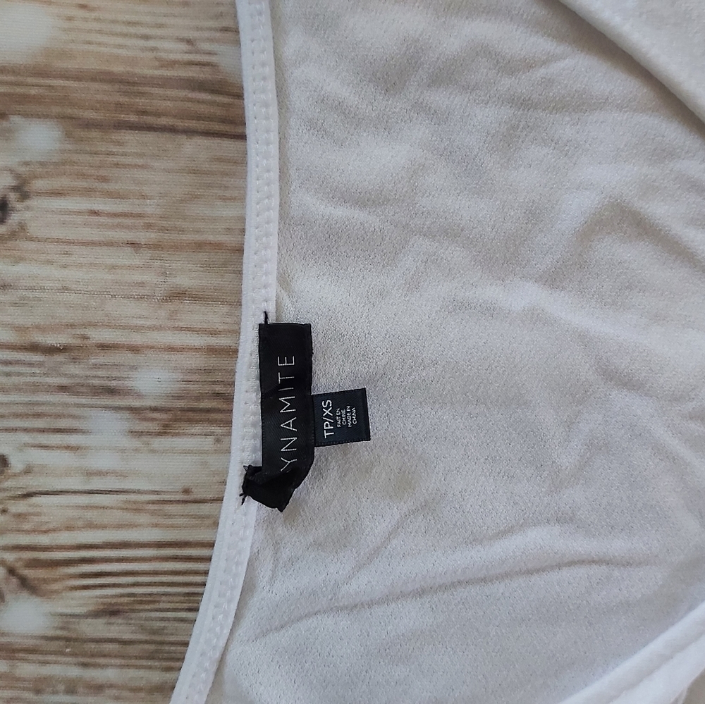 Dynamite roushed crop top